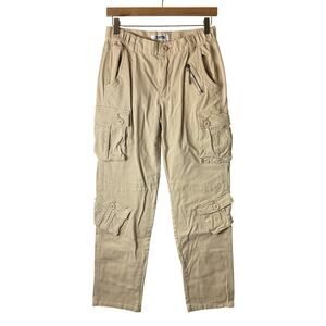 Ochenta Cargo Pants Women’s Size 4 Tan Utility Streetwear Casual Khaki Boho